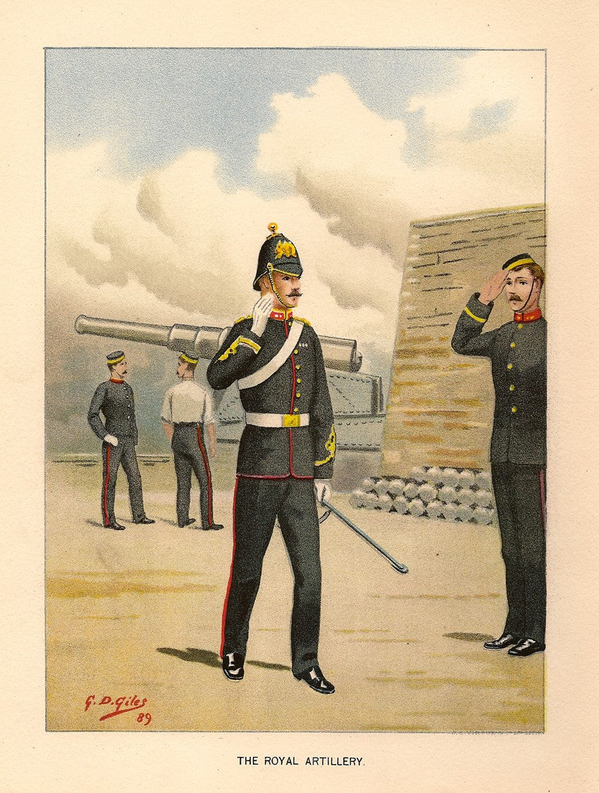 Royal Artillery antique print
