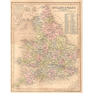 England & Wales, Roads & Rivers