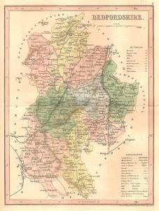 Bedfordshire antique map  2