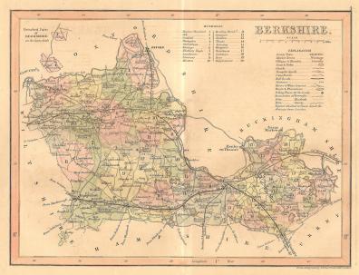Berkshire antique map 2