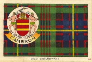 Cameron clan tartan Scotland