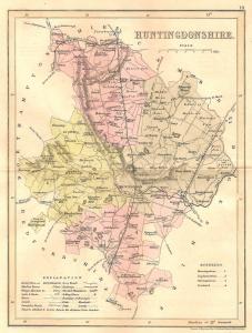 Huntingdonshire antique map 2
