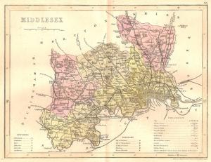 Middlesex antique map 2