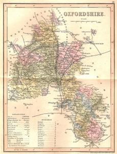 Oxfordshire antique map 2
