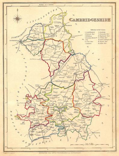 antique map of Cambridgeshire 3