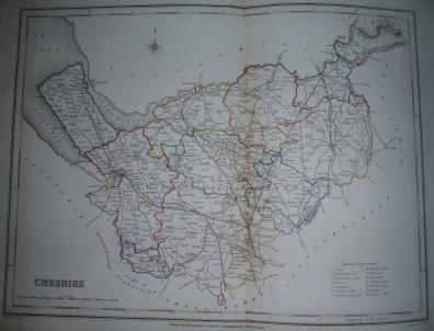 Cheshire antique map 3