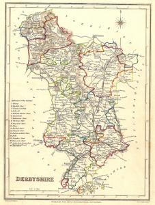 antique map of Derbyshire 3