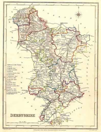 Derbyshire antique map 3