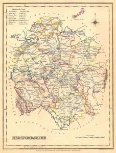Herefordshire antique map 3