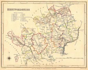 Hertfordshire antique map 3