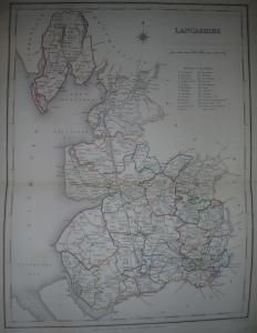 Lancashire antique map 3