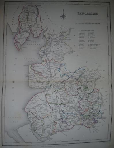 Lancashire antique map 3
