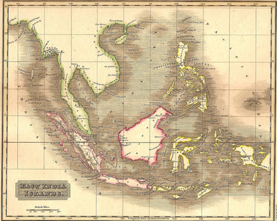 East Indies antique map