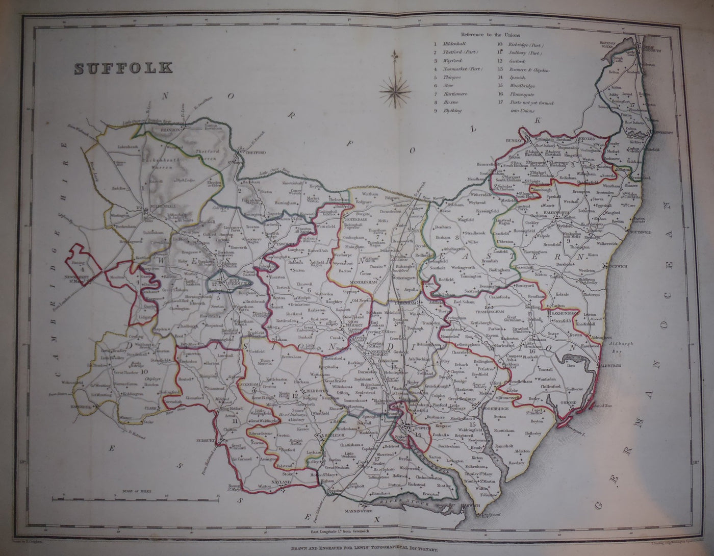 Suffolk antique map 3