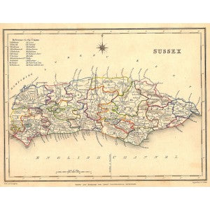 Sussex antique map 3
