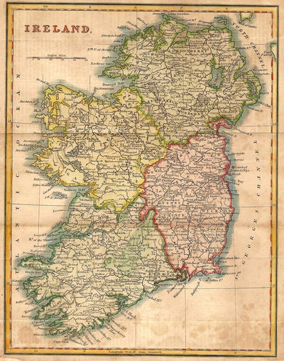 antique map of Ireland 2