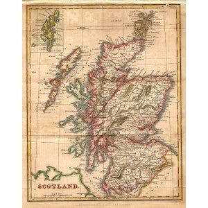 Scotland antique map 1826 3