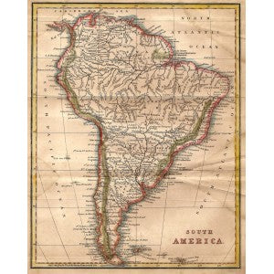 South America antique map 1826 2