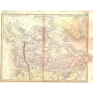Canada British North America antique map