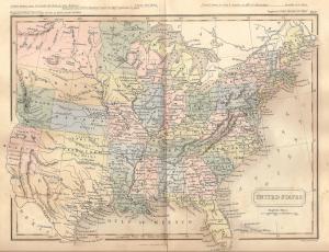 United States of America antique map