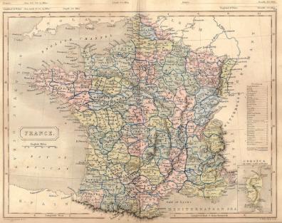 France antique map 1862 3