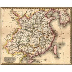 China antique map 1829