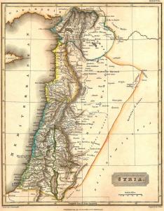 Syria antique map 1829