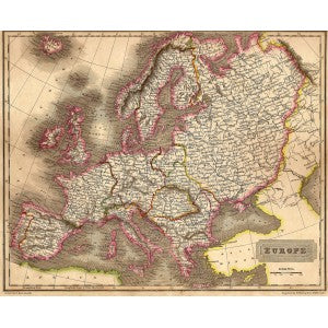 Europe antique map