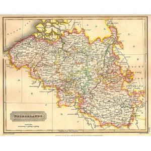 Netherlands antique map