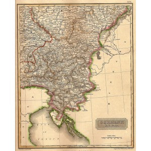Germany South East antique map
