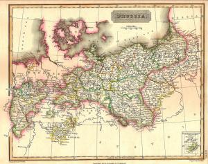 Prussia antique map 1829