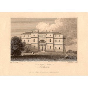 Luton Hoo Bedfordshire antique print 1847