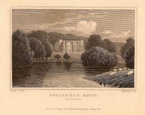 Englefield House Berkshire antique print
