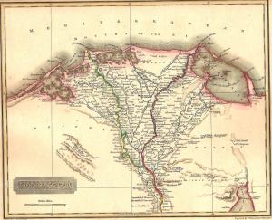 Egypt Nile Delta antique map
