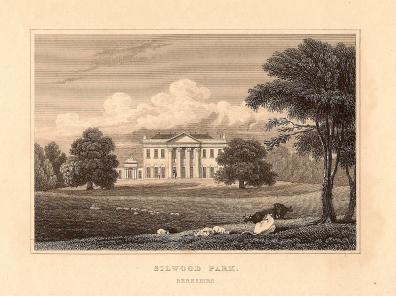 Silwood Park Berkshire antique print