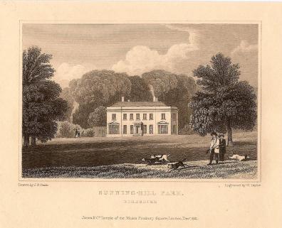 Sunning Hill Park Berkshire antique print published 1847