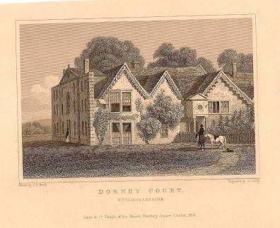Dorney Court Buckinghamshire antique print