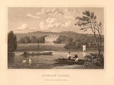 Fawley Court Buckinghamshire antique print
