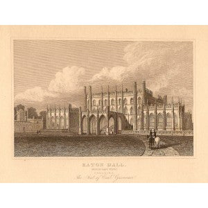 Eaton Hall Cheshire antique print