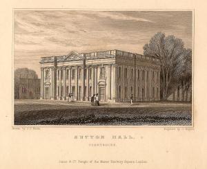 Sutton Scarsdale Hall Derbyshire antique print