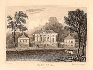 Hare Hall Essex antique print
