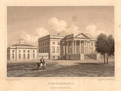 Gorhambury House Hertfordshire antique print