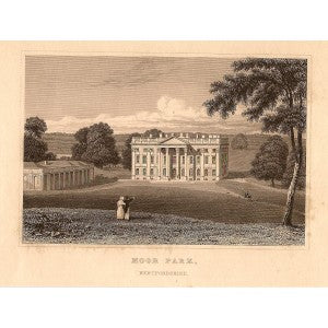 Moor Park Hertfordshire antique print 1847