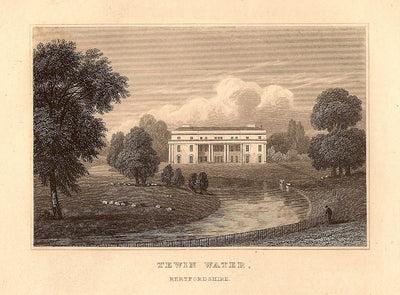 Tewin Water Hertfordshire antique print