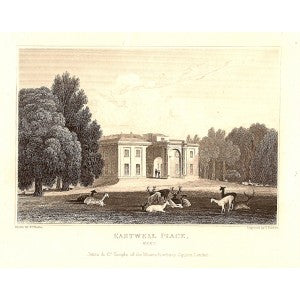 Eastwell Park Ashford Kent antique print