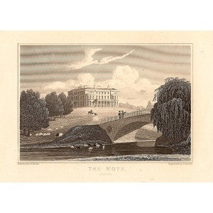 Mote Park Maidstone Kent antique print 1847