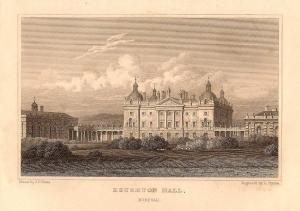 Houghton Hall Norfolk antique print