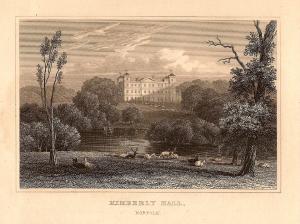 Kimberly Hall Norfolk antique print 1847