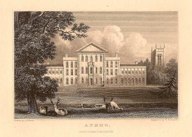 Aynho Hall Northamptonshire antique print