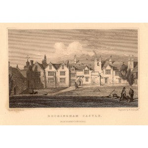Rockingham Castle Northamptonshire antique print